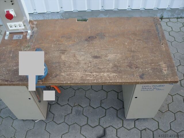 Werkbank Stahl 1500/750/800