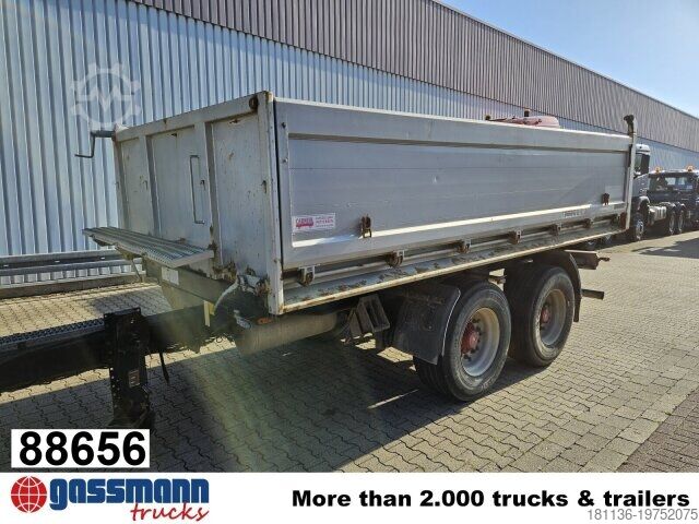 Dreiseitenkipper Anhänger Carnehl CTK/A, Alu-Bordwände, Rollplane, ca. 10m³