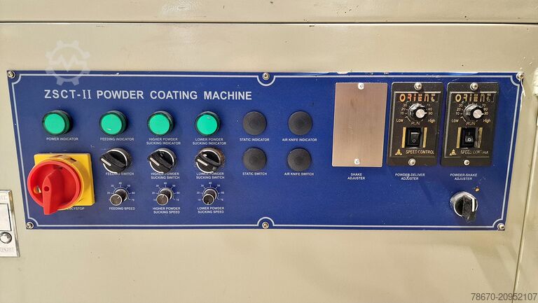 ZSCT-2 + ZSCT-3 pulverlakeringsmaskine. Iversen graphic ZSCT-2 + ZSCT-3 Pulverbeschichtungmasch.