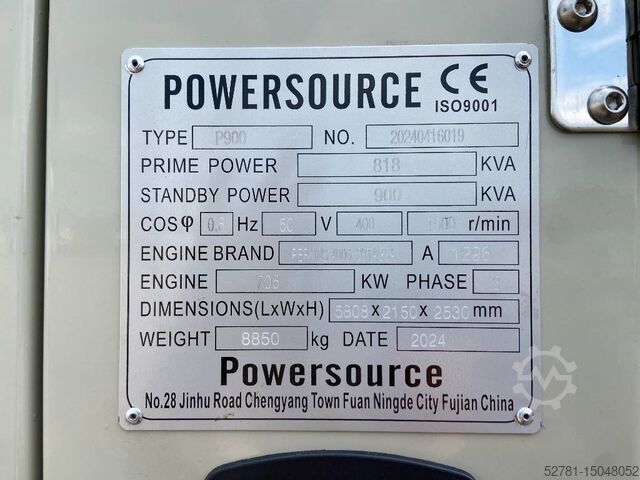 Generator set Perkins 4006-23TAG3A - 900 kVA Generator - DPX-19818