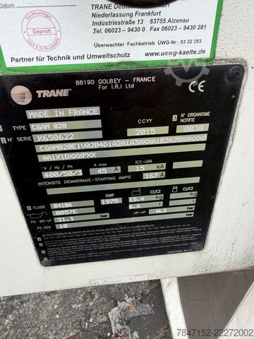 Enfriadora Trane CGAM 020