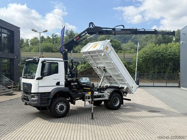 Tipper med kran MAN TGM 18.320 MAN TGM 18.320 4x4 BB EuromixMTP Hia...