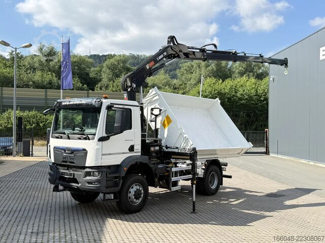 Tipper med kran MAN TGM 18.320 MAN TGM 18.320 4x4 BB EuromixMTP Hia...