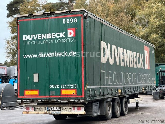 Open oplegger met zeil KRONE SD Pritsche + Plane Edscha-Verdeck