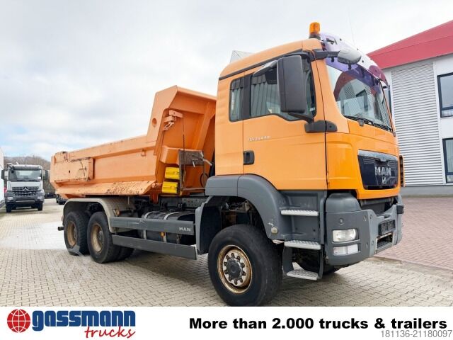 Speciale doeleinden vrachtwagen MAN TGS 33.440 6x6 BB, Stahlmulde ca. 8m³, hydr.