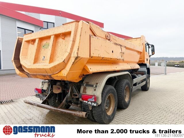 Speciale doeleinden vrachtwagen MAN TGS 33.440 6x6 BB, Stahlmulde ca. 8m³, hydr.