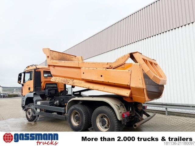 Speciale doeleinden vrachtwagen MAN TGS 33.440 6x6 BB, Stahlmulde ca. 8m³, hydr.