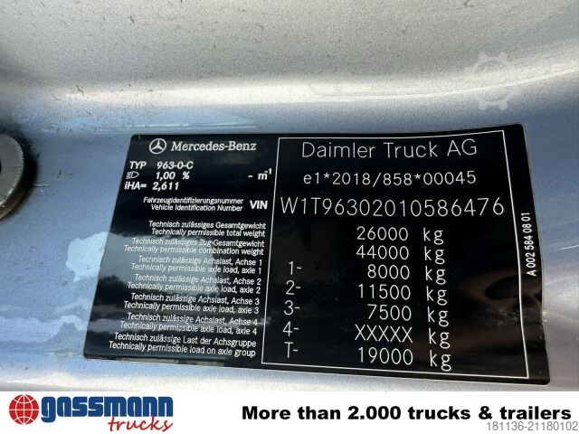 Kroghejselastbil Mercedes-Benz Actros 2548 L 6x2, Liftachse, Retarder, Navi,