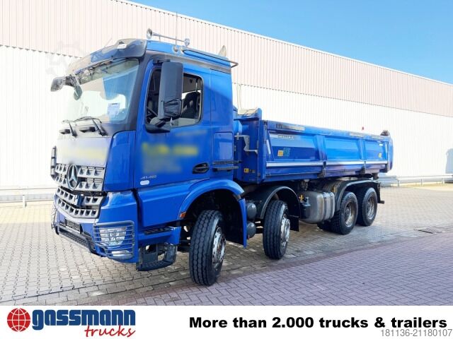 Camión volquete Mercedes-Benz Arocs 4148 K 8x4/4, Grounder, Retarder, Bordmatik