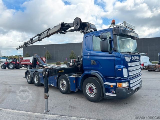 Kamyon üzerine monteli vinç SCANIA G480 8x2*6 Hakenlift / Hiab 244 EP-5 Hipro