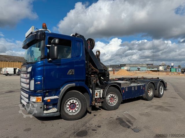 Kamyon üzerine monteli vinç SCANIA G480 8x2*6 Hakenlift / Hiab 244 EP-5 Hipro