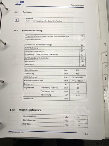 Vlakslijpmachine ABA Z&B SCHLEIFMASCHINEN GMBH ECOLINE 1206A