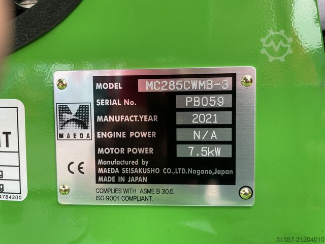 Mobile crane Maeda MC285CWMB-3 | 2021