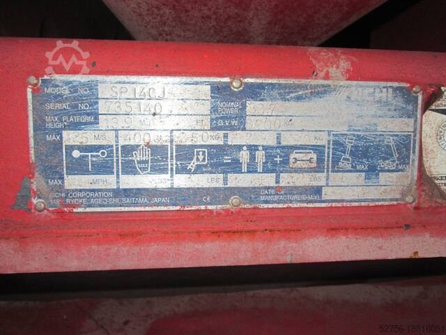 Telescopisch platform Aichi SP14CJ