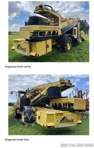 Skördemaskin / tröska / majskörd Palandt Nawaro / MAN Bunkermaus / Erntemaschine