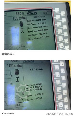 Skördemaskin / tröska / majskörd Palandt Nawaro / MAN Bunkermaus / Erntemaschine