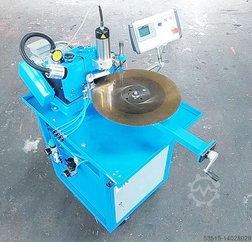 Zaagblad slijpmachine met spaanafdeelsleuven E-Mechatronic AS4-STN