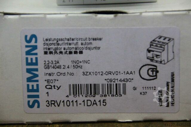 Disjunctor Siemens 3RV1011-1DA15