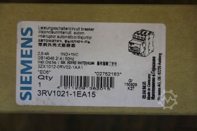 Circuit breaker Siemens 3RV1021-1EA15