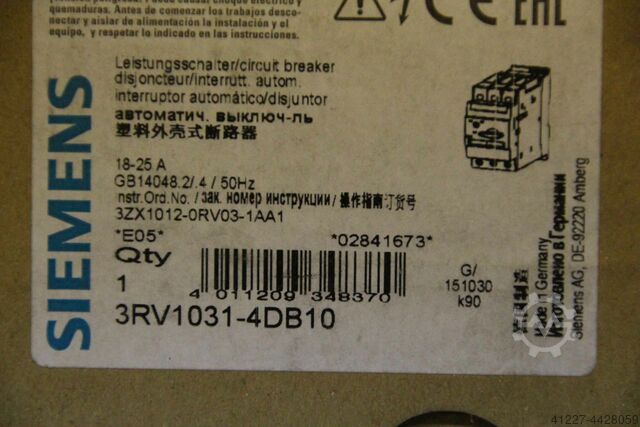 Disjunctor Siemens 3RV1031-4DB10
