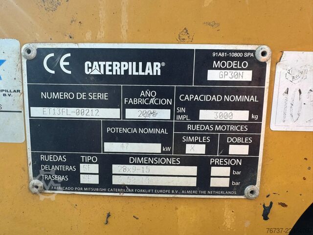Wózek widłowy Caterpillar GP30N **3000kg-SIDESHIFT**
