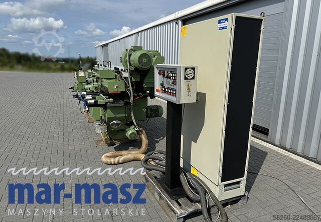Four-sided planer with 8 heads WEINIG Hydromat 22 AL z podajnikiem