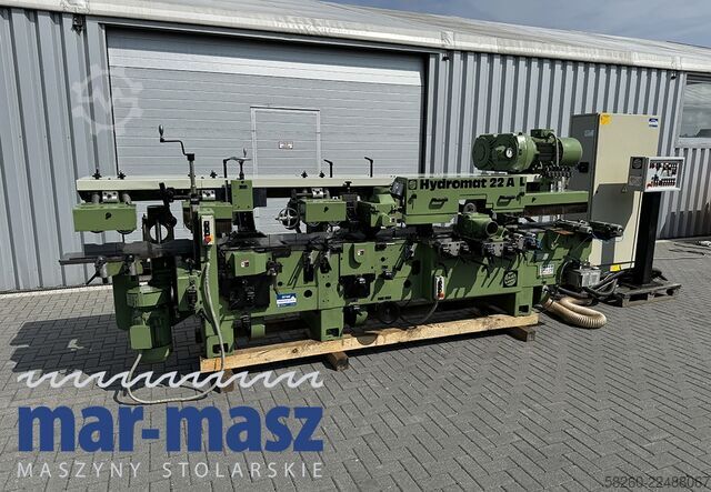 Four-sided planer with 8 heads WEINIG Hydromat 22 AL z podajnikiem