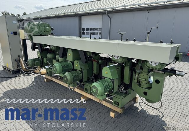 Four-sided planer with 8 heads WEINIG Hydromat 22 AL z podajnikiem