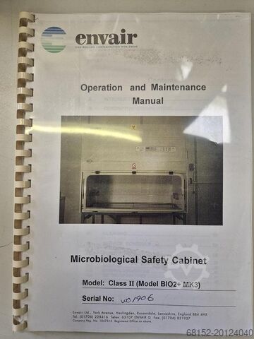 Envair Technology B102 Microbiologische Veiligheidskast + Standaard Envair Technology B102 +