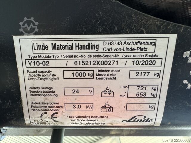 V 10 / * DOUBLE direction !! LINDE V 10 /  * DOUBLE steering !!