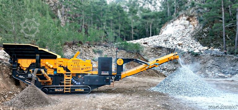 Krossutrustning/mobil krossanläggning FABO Mobile Crushing Plant Mobile Tracked Jaw Crusher FTJ-1175