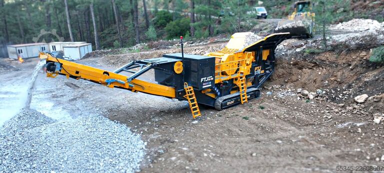Krossutrustning/mobil krossanläggning FABO Mobile Crushing Plant Mobile Tracked Jaw Crusher FTJ-1175