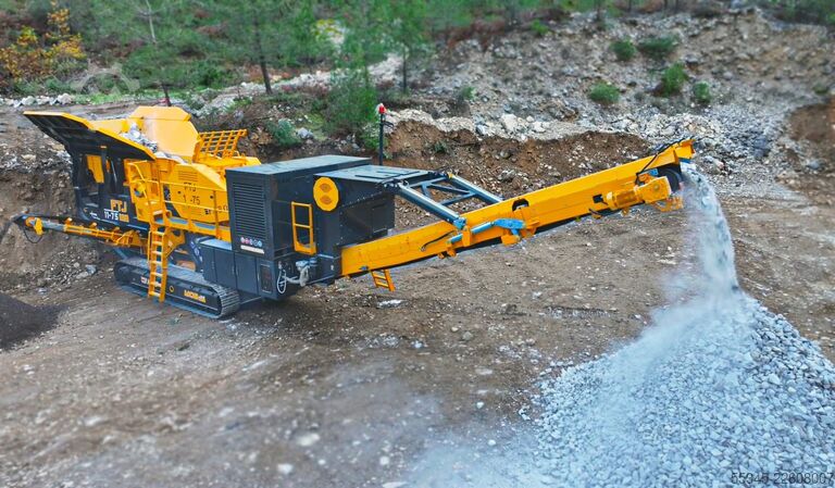Krossutrustning/mobil krossanläggning FABO Mobile Crushing Plant Mobile Tracked Jaw Crusher FTJ-1175