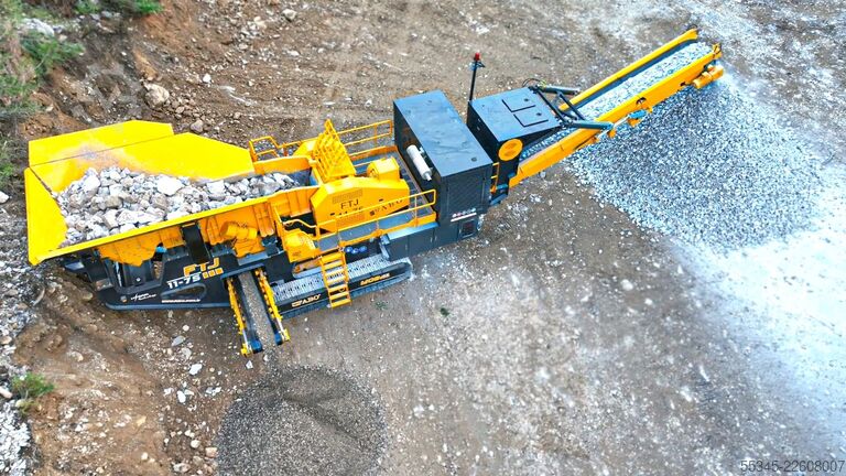 Krossutrustning/mobil krossanläggning FABO Mobile Crushing Plant Mobile Tracked Jaw Crusher FTJ-1175