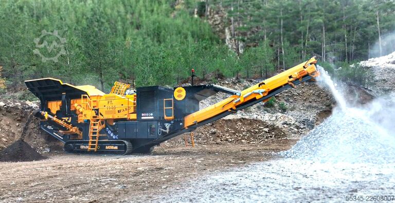 Krossutrustning/mobil krossanläggning FABO Mobile Crushing Plant Mobile Tracked Jaw Crusher FTJ-1175