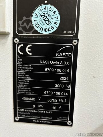 şerit testere KASTO KASTOwin A 3.6