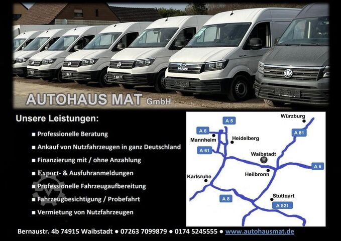Furgão de teto alto VW Volkswagen CRAFTER MIXTO 2,0 TDI L3 H3 KLIMA KAM
