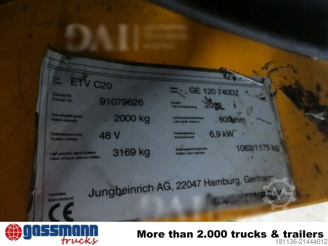 Other Jungheinrich ETV C 20 E-Stapler
