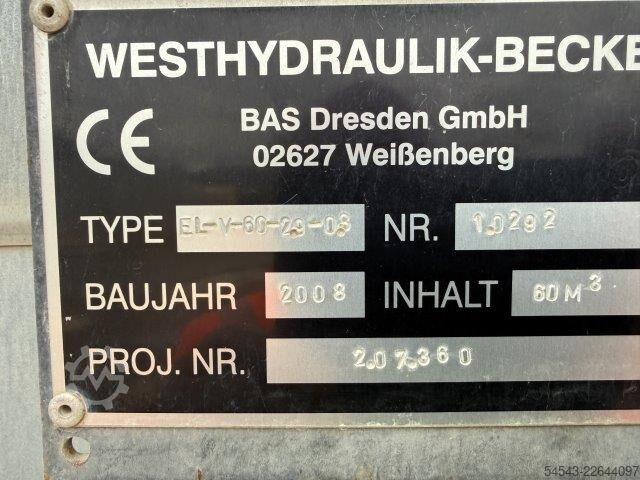 Tanque de betún eléctrico Westhydraulik elektrischer Bitumentank 60