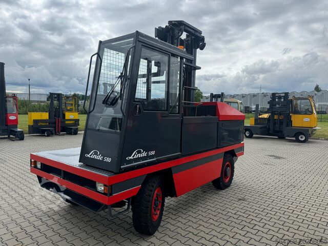 Zijladende vorkheftruck Linde S50/ Mast with free lift