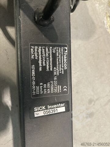 Containerrullar för att flytta standardcontainrar. Haacon Typ: 4336.16-231720