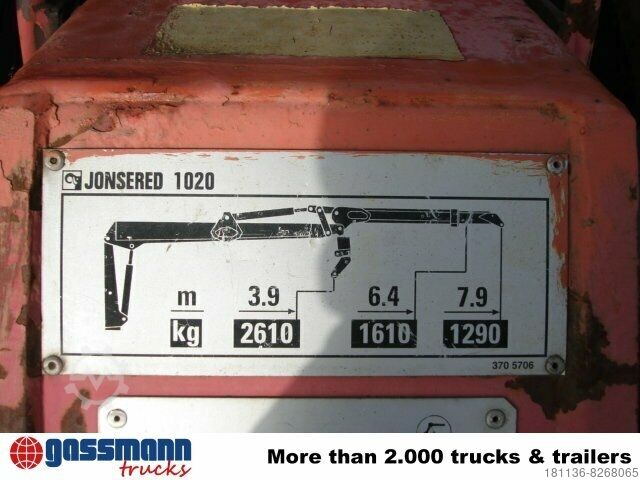 Gru montata su autocarro Jonsered 1020