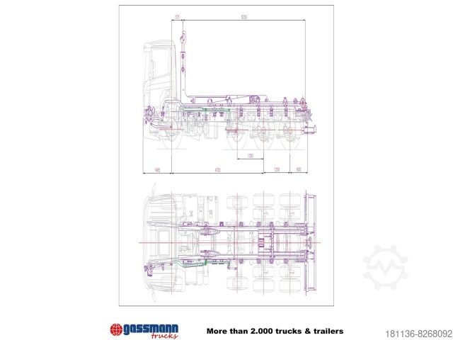 Hákový nosič kontejnerů  T20-57-S Abrollanlage, 10x VORHANDEN!