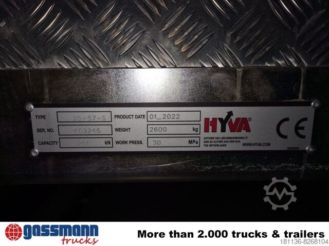 Hákový nosič kontejnerů  T20-57-S Abrollanlage, 10x VORHANDEN!