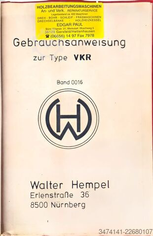 Houtdraaibank Hempel VKR