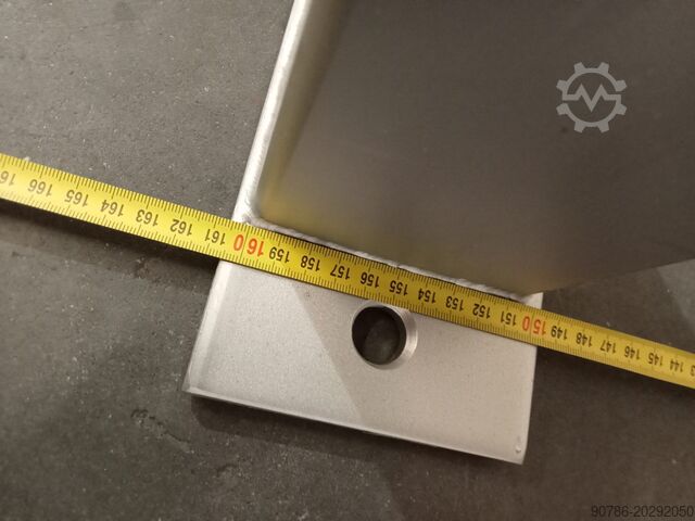 Estación de descarga de big bags de acero inoxidable con tornillo dosificador