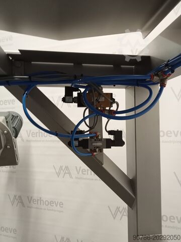 Estación de descarga de big bags de acero inoxidable con tornillo dosificador