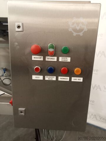 Estación de descarga de big bags de acero inoxidable con tornillo dosificador