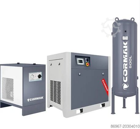 Kompresör + kurutucu + dikey tank seti CORMAK LUFT 1500 INVERTER + N20S + BUTLA 500L