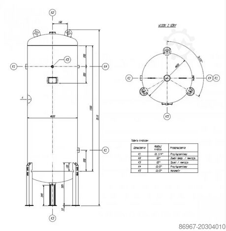 Kompresör + kurutucu + dikey tank seti CORMAK LUFT 1500 INVERTER + N20S + BUTLA 500L